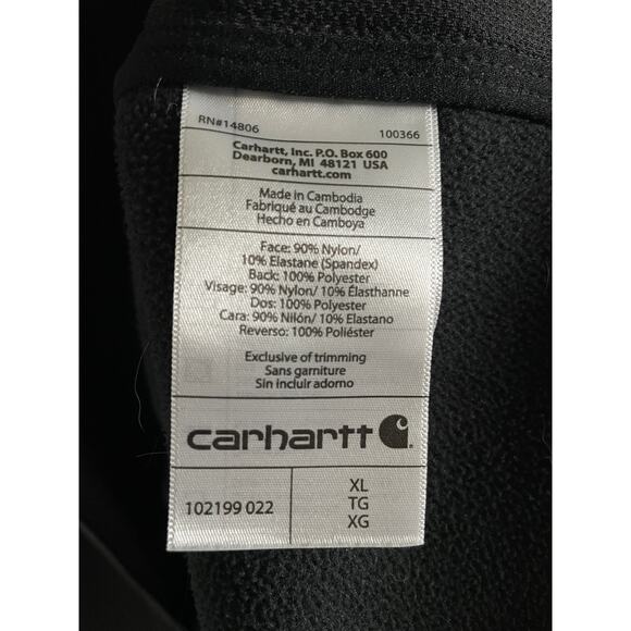 Carhartt Soft Shell Jacket Rain Defender Relaxed Fit Gray XL - Picture 9 of 9